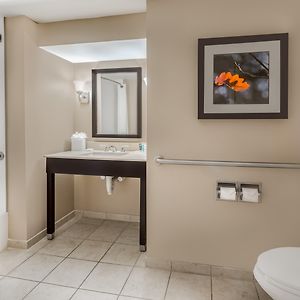 Standard Double Room Two Double Beds Accessible Tub Mobility Access
